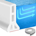 Shower Threshold Water Dam, 3" High Collapsible Shower Water Splash Guard Water Barrier Stopper Dry and Wet Separation for Bathroom Kitchen Sink Bathtub, 39" - color: water dam-39