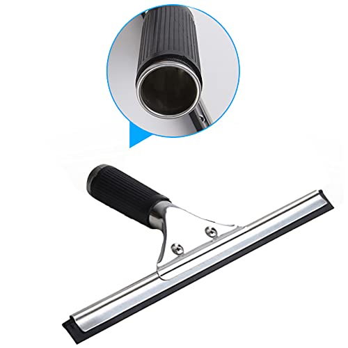 Black 25cm 10in Non-Slip Handle Window Squeegee for Car Windshield, Mirror, Sink, Bathroom, Ceramic Tiles (10in/25cm, Black) - color: Black, size: 10in/25cm
