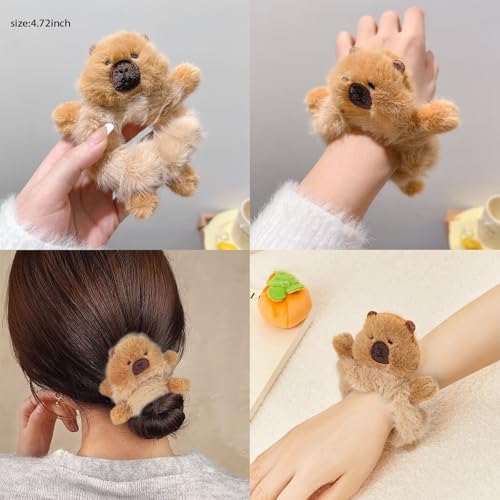 Cute Capybara Hairbrush and Headband Set, Include 1Pcs Capybara Hair Brush,1Pcs Capybara Hairbands,2Pcs Hair accessory,for Women Gift.