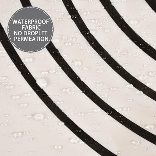 Boho Mid Century Extra Long Shower Curtain, Minimalist Abstract Arch Simple Sun Modern Machine Washable Waterproof Fabric for Bathroom Bathtub with 12 Hooks 72Wx84H - color: Cream, size: 72"W x 84"L (Pack of 1)