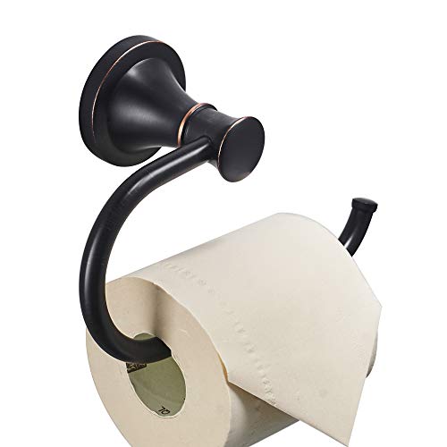 BESy Oil Rubbed Bronze Toilet Tissue Paper Holder Oil Rubbed Bronze Bathroom Accessories Toilet roll Paper Hanger, Wall Mounted, Rustproof - color: Oil Rubbed Bronze