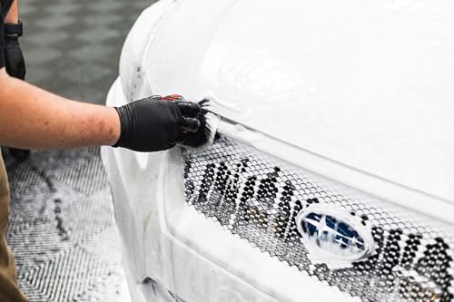 Detail Factory - Curveball XL Synthetic Brush - Ultra Soft Bristles, Comes with Storage Rack, Covers Large Area Inside or Outside Vehicles - Solar Flare - color: Orange