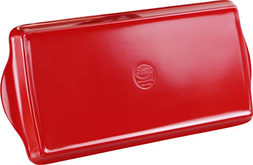 Reston Lloyd Melamine Plastic Tidbit Tray, BPA-Free, Food Safe, Multipurpose Platter Serving Tray, Bathroom/Table Organizer, Red - color: Red, size: 14.7" x 6.5" x 0.8"