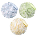 AmazerBath Loofah Sponge, Shower Loofah 60g/PCS - Body Scrubber Loofa Set of 3 Tranquil Tints Trio, Bath Sponge for Men and Women - style: Tranquil Tints Trio