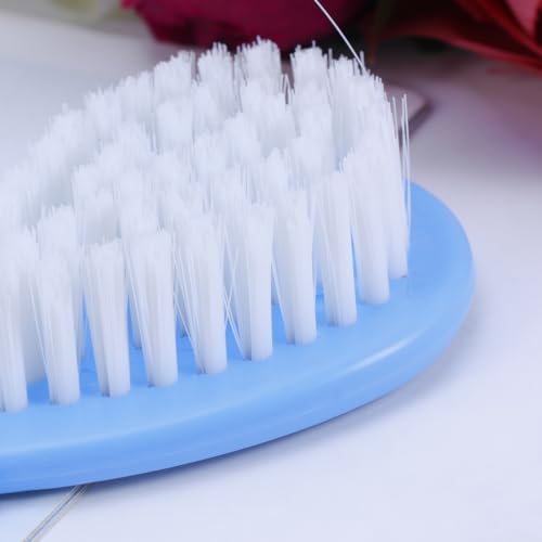 HEALLILY Baby Brush and Comb Set Soft Massage Comb for Infant Hair Care Gentle Baby with Circular Tooth Design Promotes Scalp Circulation 4.72In Blue Toddler Hair Brush