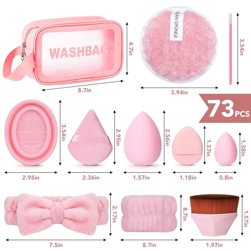 112Pcs Pink Makeup Brushes Set Professional Makeup Kit, Foundation Makeup Brush Kit Eye and Face Make up Brushes & Tools, Multi-functional Beginner Makeup Tool Set with Case Facial Makeup Accessories