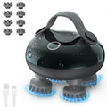 arboleaf Scalp Massager Electric, Portable Head Massager Scalp Stress Relax, Waterproof 6 in 1 Hair Massage with 8 Removable Claws, Rechargeable Hair Head Scratcher, Gift for Dad Mom - color: Teal Black