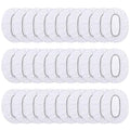Outus 100 Pack Clear Disposable Ear Covers Plastic Waterproof Ear Protectors for Shower, Hair Dye, Bathing