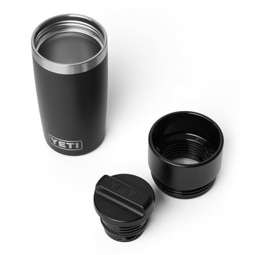YETI Rambler 12 oz Travel Bottle, Stainless Steel, Vacuum Insulated with Leakproof Commuter Cap, Black - color: Black, size: 12 Ounces