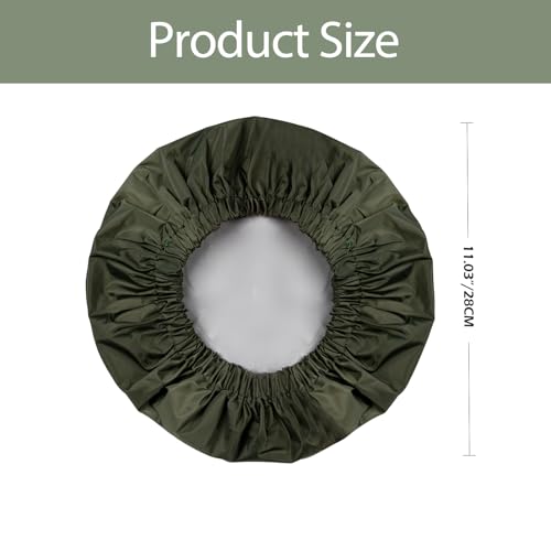 Shower Cap for Women Reusable Waterproof, Large Bath Cap with Elastic Band, Hair Caps for Long Hair and Braids, Green - color: Green
