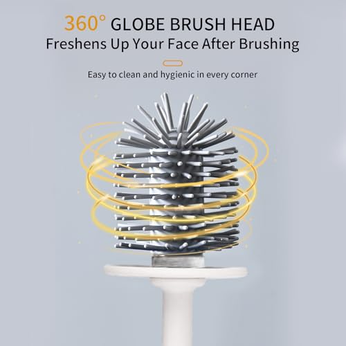 Toilet Brush Set, Bathroom Accessories, Toilet Bowl Cleaners, Deep Cleansing Multifunctional Hanging Toilet Brush Set for Bathroom(Pearl White) - color: Pearl White