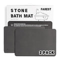 Stone Bath Mat-Diatomaceous Earth Bath Mat Fast-Drying Stone Drying Mat Super Absorbent Diatomite Mats for Bathroom, Dish Drying, Bathtub,Grey Wave,2 Pack - color: Grey Wave-24*16-2 Pack