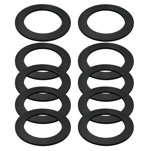 10-Pack Rubber Tub Drain Gasket, 1-3/4-Inch by 2-5/8-Inch, Bathtub Overflow Gasket Seal, Silicone Bathtub Drain Stopper - Prevent Tub Leakage
