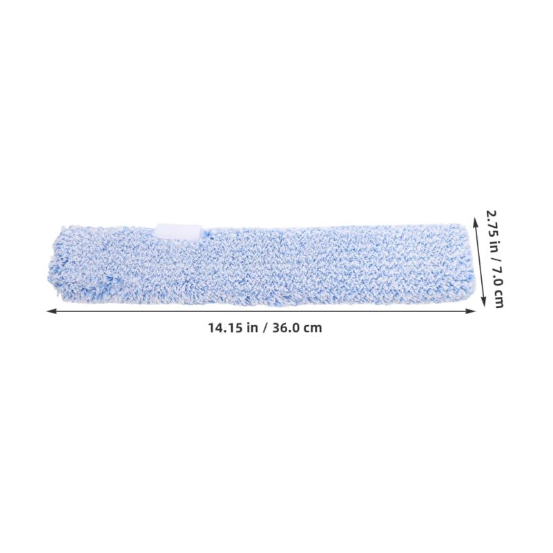 Ipetboom Replacement Window Scrubber Pads 4 Pack Reusable Microfiber Window Cleaner Refills for Bathroom Mirrors Tabletops Glass Cleaning 14.17 X 2.75 X 1.57 in