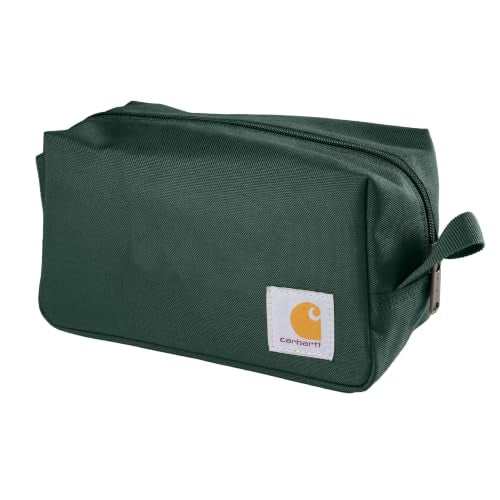 Carhartt Durable Travel Kit, Organize Essentials W/the Water Resistance Toiletry Bag, Greenstone - color: Greenstone