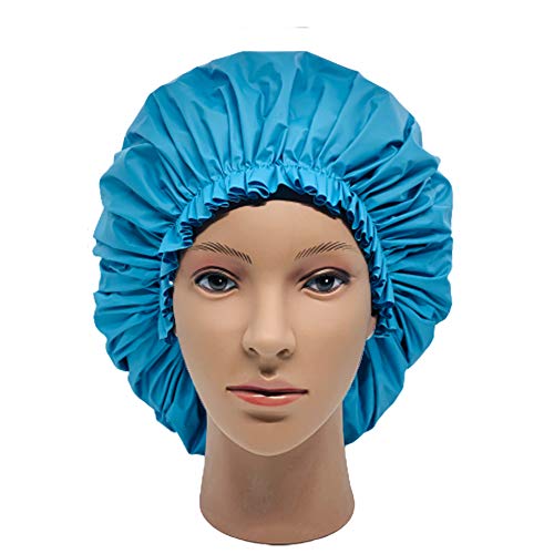 ELEBOX Premium Collection Super Jumbo Shower Cap Blue - color: Blue