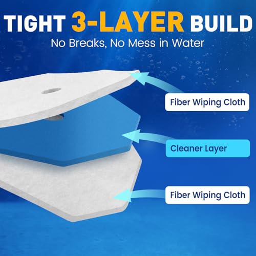 Toilet Cleaner Refill Pads, Disposable Toilet Bowl Cleaner Refill for Toilet Cleaner Wand, Single-Use Hygienic Scrubber Heads, 20 Count - size: 1 Count (Pack of 20)