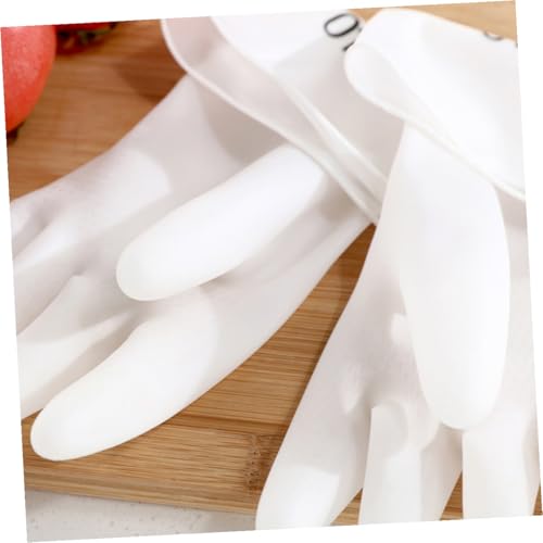 GLEAVI Waterproof Kitchen Gloves and Household Cleaning Gloves Size L for Toilet and Dishwashing 4 Pairs Set