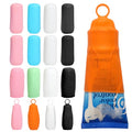 16 Pcs Elastic Sleeves for Leak Proofing Travel Silicone Bottle Covers for Travel Container in Luggage Reusable Travel Accessory for women Men