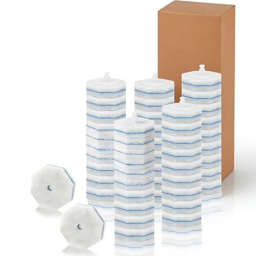 50PCS Toilet Bowl Cleaner Refills, Disposable Wand Refills Compatible with Most Systems, Scrubber Refill Heads for Bathroom Cleaning