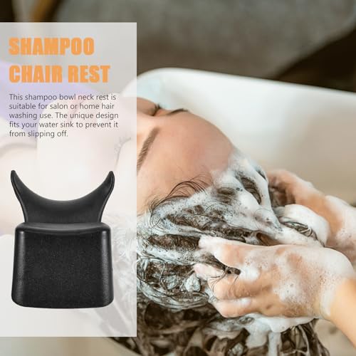Beaupretty Shampoo Bed Pillow Salon Neck Cushion Silicone Non-Slip Hair Washing Cushion for Bathtub Spa Comfortable Neck Rest for Hair Salon Supplies - size: 23x15cm