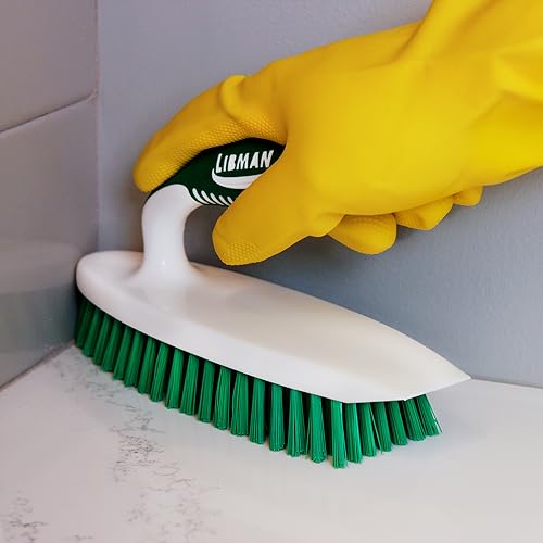 Libman Heavy Duty Scrub Brush Kit | Cleaning Brushes for Household Use | Tub Scrubber | Easy Grip Scrub Brush | Big Job Kitchen Brush | Dual Sided Tile & Grout Brush | 3 Different Brushes Included - style: Heavy Duty Scrub Brush Kit