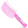 Bsisme Hair Brush with Hair Clips, Vented Brush for Faster Blow Drying | Detangler & Frizz-Free on Women Girls Curly Wet Thick Fine Hair, Ideal Valentine's Day, Mothers Day, Birthday Gift for Her - color: Pinkish Purple