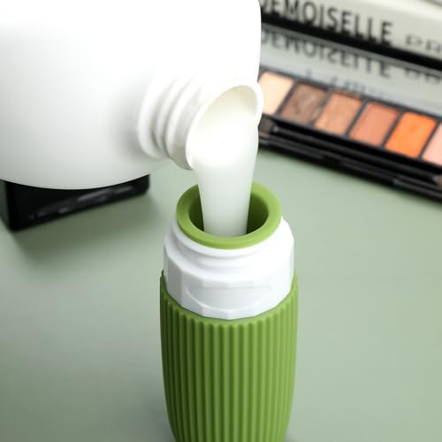 Mrsdry Travel Bottles for Toiletries, Tsa Approved 2oz Travel Bottles, BPA Free Leak Proof Travel Size Toiletry Containers, Refillable Travel Accessories with Toiletry Bag for Shampoo Liquid (4 Pack) - color: Forest Green, size: 2 Ounces