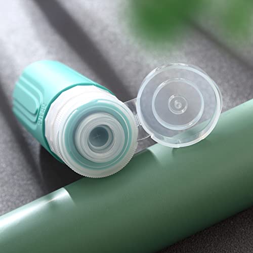 Mrsdry Travel Bottles for Toiletries, Tsa Approved 3oz Travel Size Containers BPA Free Leak Proof Refillable Liquid Silicone Squeezable Travel Accessories for Shampoo Conditioner Lotion (4 Pack) - color: Mint