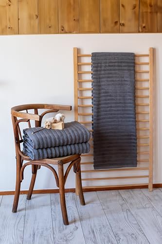 Classic Turkish Towels CTT - Luxury Jumbo Bath Sheet 3 Piece, 100% Turkish Cotton, Absorbent & Ultra Comfy Bath Towel Sheets for Hotels & Spa | 40"x65" (Grey) - color: Grey, size: 3-Piece Bath Sheets