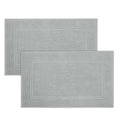 Tens Towels Pack of 2 Bath Mats 100% Cotton, 20 x 32 Inches, Super Absorbent, Hotel Quality Premium Floor Towels, Luxurious, Soft & Quick Dry, Not a Bathroom Rug, Cool Grey - color: Cool Grey