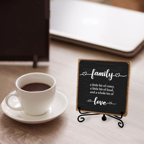 Farmhouse Decor Sign, Home Plaque Wooden with Stand, Housewarming Gifts for Women Men Family, Table Desk Cubicles Accessories for Living Room Bedroom Home Decorations - style: Home Sign 06
