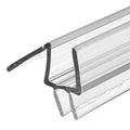 Prime-Line M 6258 Frameless Shower Door Bottom Seal for 3/8 In. Thick Glass Doors – Stop Shower Leaks and Create a Water Barrier, 36 In., Clear Vinyl (Single Pack) - size: 3/8 in.