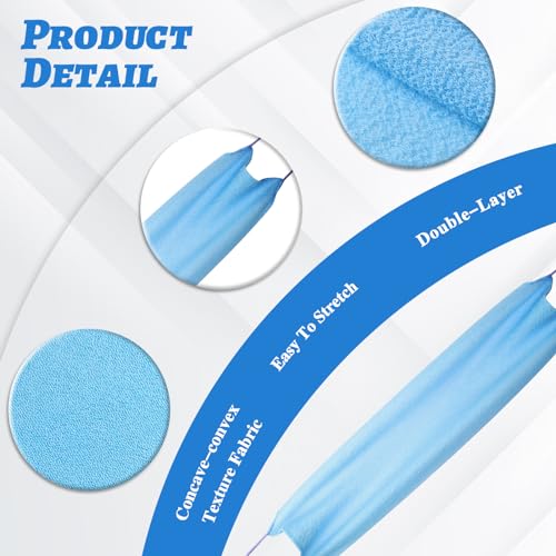 2Pcs Back Scrubber Body Bath Pull Strap Scrubber with Handles Nylon Exfoliating Washcloth Extended Length Washers Stretchable Shower Scrubber for Face Back Cleans Skin Massages Women Men