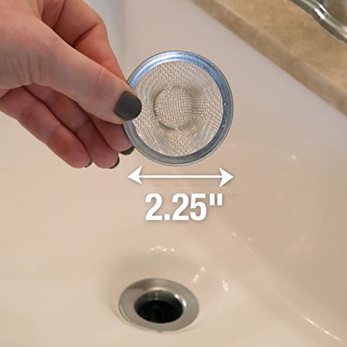 Danco 88820 2 in. Mesh Bathroom Lavatory Sink Strainer, Stainless Steel - size: 2-1/2-Inch, style: Bathroom Sink Strainer (1 Pack)