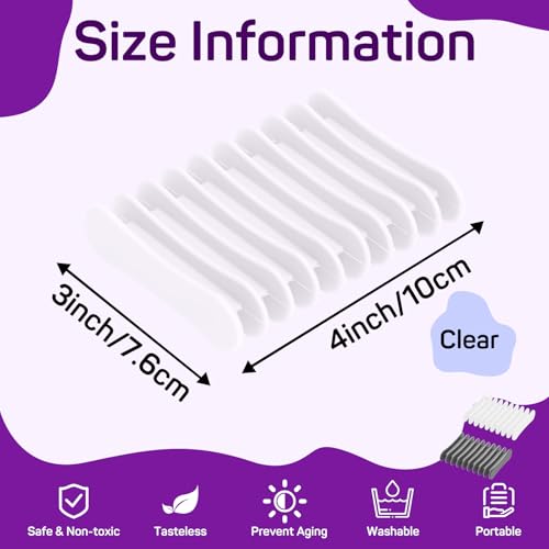 2 Pcs Self Draining Silicone Soap Holder - Waterfall Design Soap Dishes for Bathroom, Keeps Soap Bars Dry & Clean (Grey+Clear) - color: Grey+clear