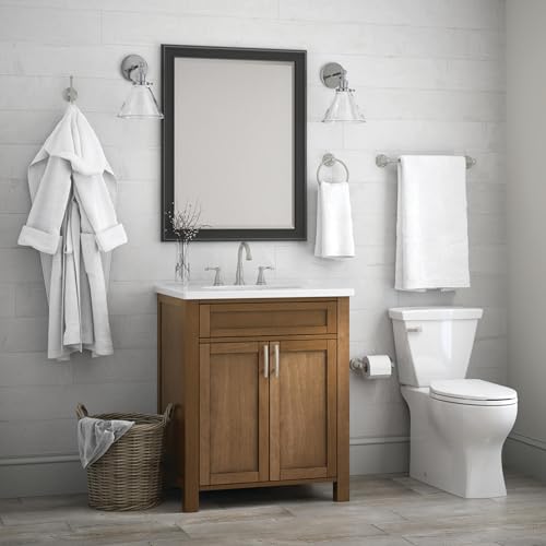 Delta Faucet Porter 18 inch Towel Bar, SpotShield Brushed Nickel , Bathroom Accessories, PTR18-BN - style: 18 inch Towel Bar