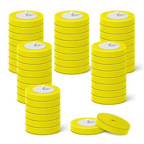 48 Count Disposable Toilet Brush Heads, Toilet Bowl Wand Refills for Toilet and Bathroom Cleaning, Yellow Lemon Fragrance, Not Suitable for Electric Toilet Brushes - color: Yellow