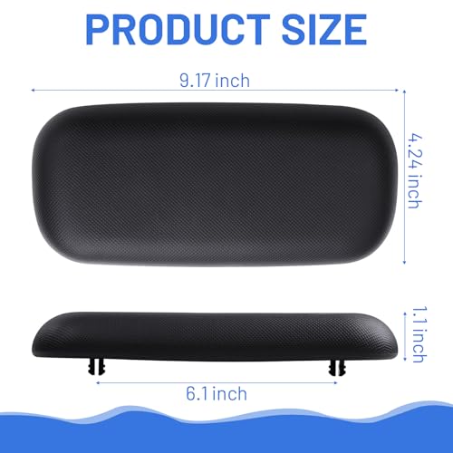 4-Pack Hot Tub Headrest MASX540720/ HTCP8-05-0094 / X540720 Compatible with Master Spas Starting in 2009, Generic Charcoal Grey Flat Pillow Replacement, Hot Tub Pillow Easy Installation