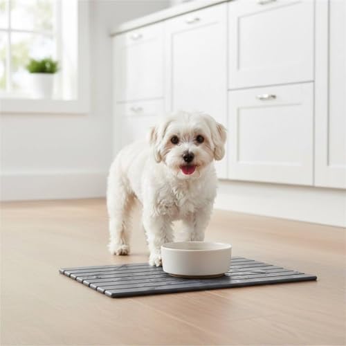 Stone Bath Mat | Foldable Diatomaceous Earth Bath Mat | Marble Print Shower Mat | Super Absorbent Diatomite | Quick Dry | Non-Slip | Bathroom Floor Mat | Easy to Clean | Compact to Store | Mold Free