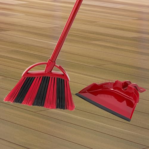 O-Cedar One Sweep Broom & Step-On Dustpan Set | Patented Wave Bristles Remove Over 99% of Dirt in One Pass | Lightweight & Quiet for Pet-Friendly Cleaning - size: PowerCorner One Sweep Broom