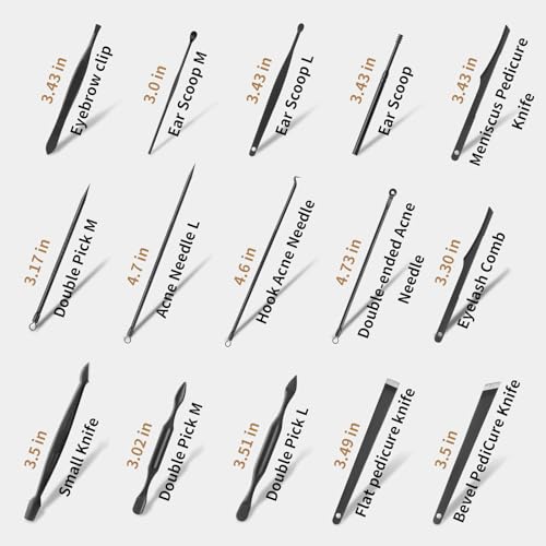 MINKINH Manicure Set Professional Nail Clipper Kit-26 Pieces Stainless Steel Manicure Kit,Nail Care Tools with Luxurious Travel Case Nail Grooming Kit Present for Men Husband Boyfriend Parent (Black) - color: Black