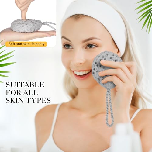FoldTier 6 Pcs Bath Sponge Deep Cleansing Body Loofah Gentle and Deep Exfoliating Body Scrubber Bath Accessories Men Women Baby Sponge for Bathing Shower (Classic Color) - color: Classic Color