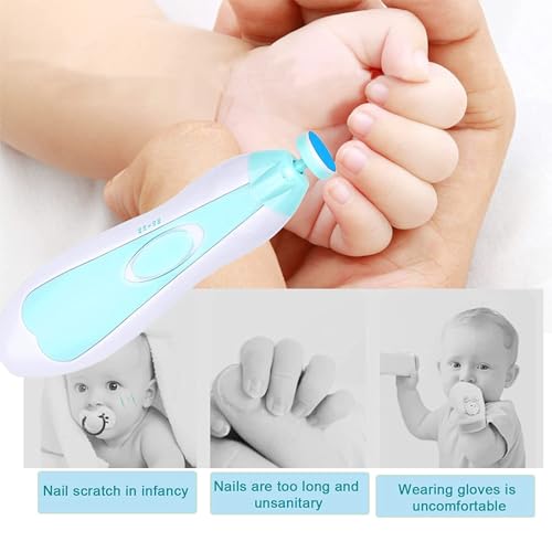 Baby Healthcare and Grooming Kit, Electric Safety Nail Trimmer Baby Nursery Set Newborn Nursery Health Care Set with Hair Brush Comb for Infant Toddlers Boys Girls Kids - style: Blue 32 in 1
