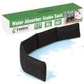 Evelots Water Absorber Snake Sock - Reusable Water Barrier - Absorbs 10 Times its Weight-Great for Leaks & Spills from Doors, Windows, Water Tank, Heavy Rain, Shower Tub-3 Feet Long - size: Pack of 1