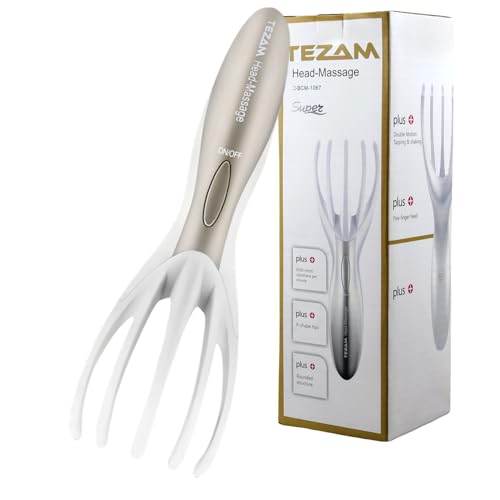 Electric Head Massager Neck Massage Octopus Scalp Stress Relax Spa Therapy Healing, Soft Resin Finger Gripper Claw Electronic Head Spa Vibration Scalp Massage Tool