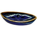 Ceramic Soap Dish with Self Draining Tray for Bar Soap, Bathroom, Kitchen (Blue No.2) - color: Blue No.2