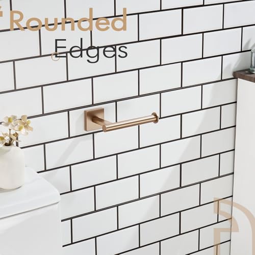 KOKOSIRI Toilet Paper Holder Toilet Roll Holders Hold Mega Rolls Kitchen Bathroom Tissue Paper Dispenser Champagne Bronze Stainless Steel, B2008CPG - color: Champagne Bronze, size: Vertical