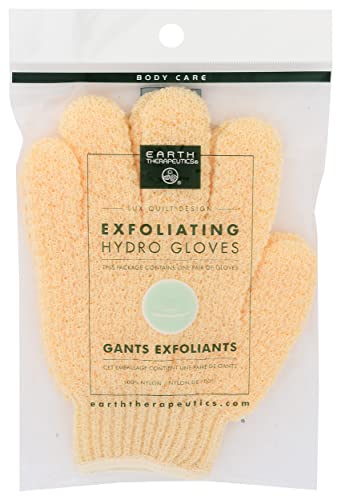 Earth Therapeutics Exfoliating Hydro Gloves, Natural - size: 1 Count (Pack of 1)