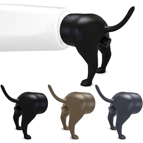 Gag Gifts - White Elephant Gifts, 3Pcs Pooping Dog B*tt Toothpaste Topper, Funny White Elephant Gift Ideas, Fun Dog Toothpaste Dispenser, Toothpaste Squeezer, Gag Gifts for Family Friends